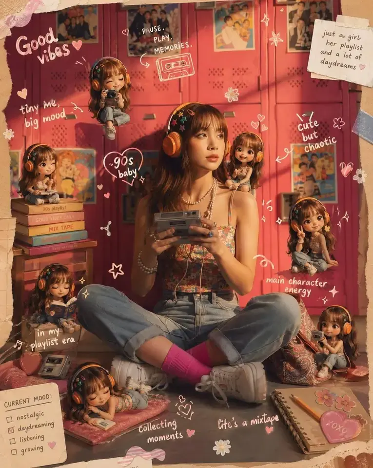 Scrapbook 真人图与迷你分身