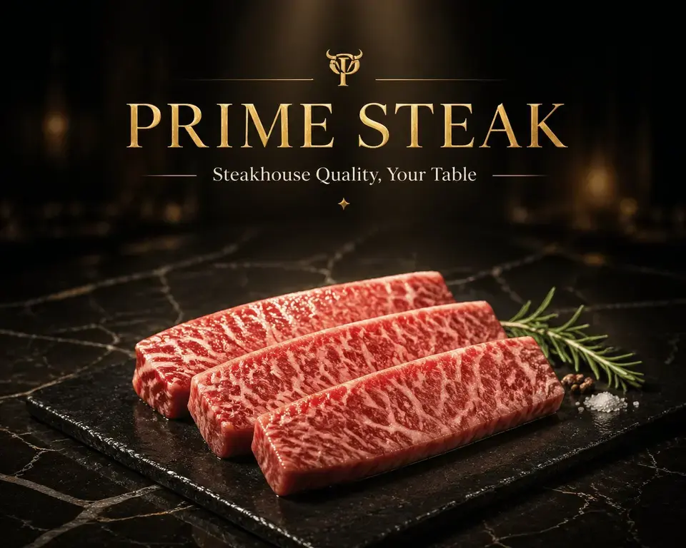 高端肉类海鲜品牌英雄图