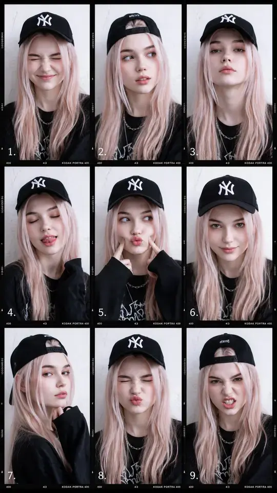 9-frame 时尚人像拼贴